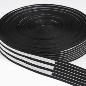 Black White Strip Webbing - 이미지 2