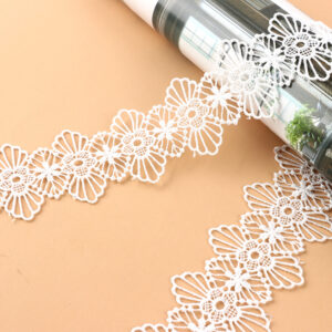 4.2cm Encaje Floral Bordado