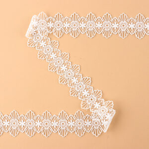 4.2cm Floral Lace Trim Embroidered - Image 3