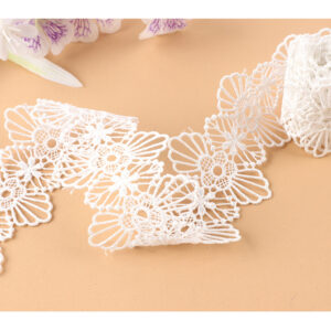 4.2cm Floral Lace Trim Embroidered - Image 4