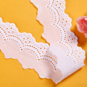 Alternative view of 4cm Cotton White Eyelet Lace