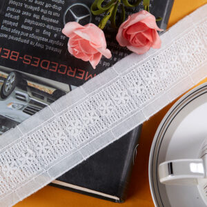 Alternative view of Cotton Eyelet Lace Trim Embroidered