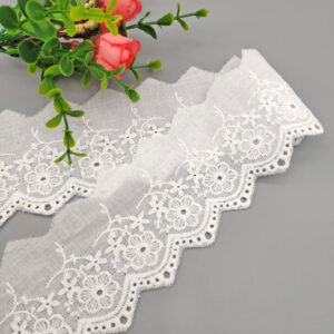 5.5cm Scalloped Cotton Lace Trim — изображение 3