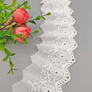 5.5cm Scalloped Cotton Lace Trim — изображение 4