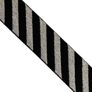 Custom 4cm Metallic Jacquard Elastic Band | Fashion Color-Blocking Waistband - Image 4