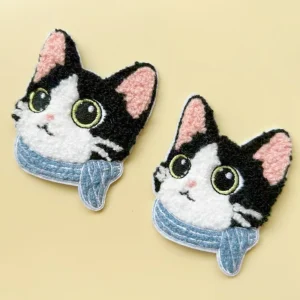 Alternative view of Custom Embroidered Cat Patch Manufacturer & Wholesale