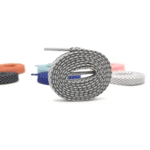 Alternative view of Custom Flat Reflective Shoelaces