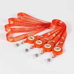 Lanyards avec enrouleur de badge rétractable