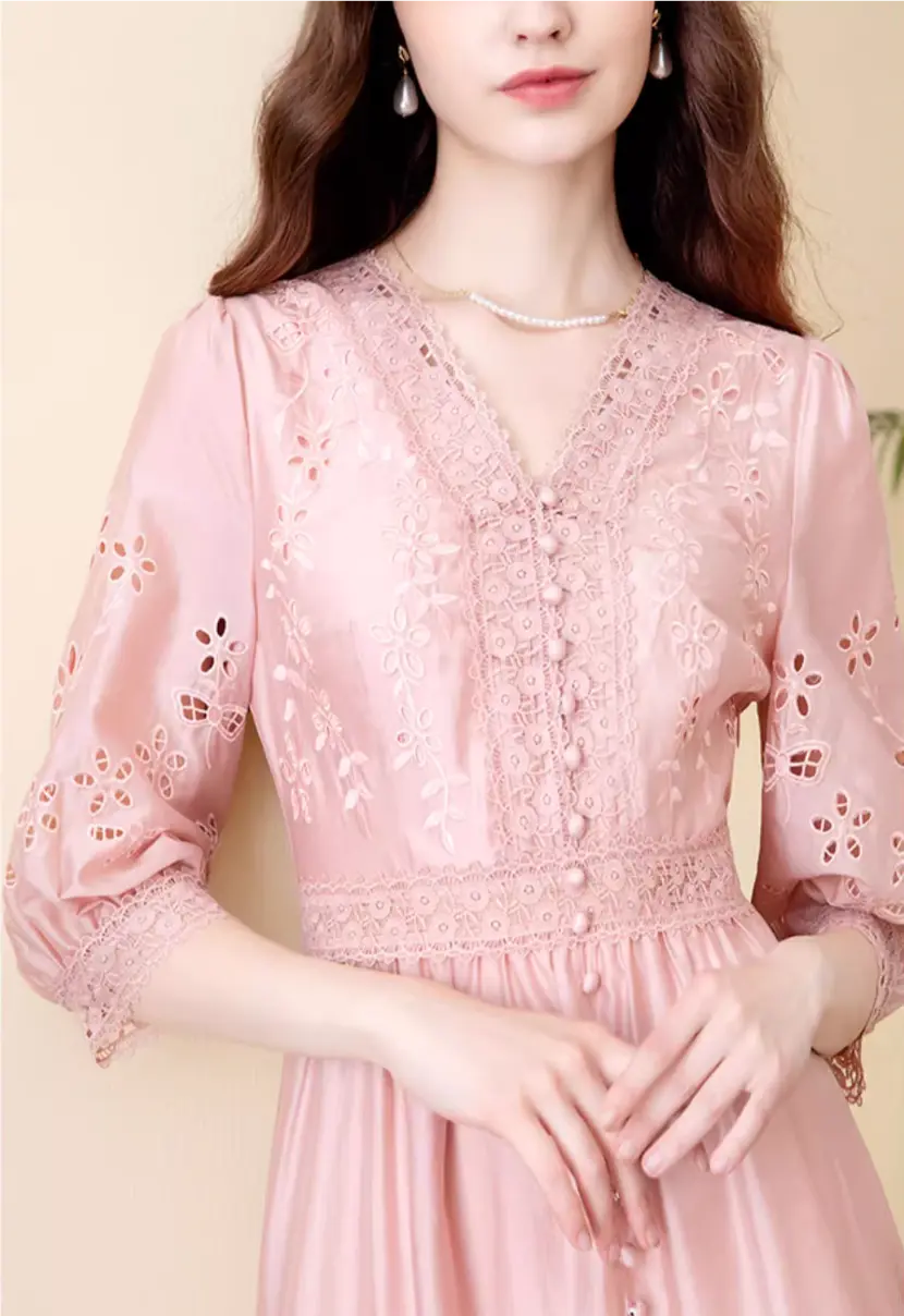 lace-trim-application-dress