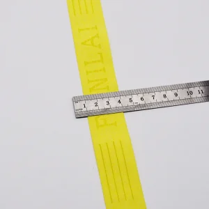 3.1cm Hollow Letter Knitted Elastic Band | Custom Logo Knitted Elastic Manufacturer – תמונה 4