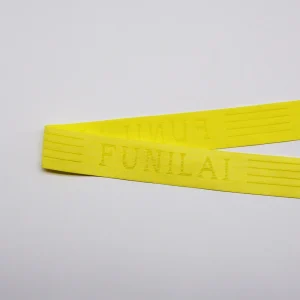 Alternative view of 3.1cm Hollow Letter Knitted Elastic Band | Custom Logo Knitted Elastic Manufacturer