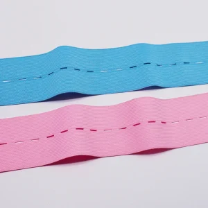 Alternative view of 6cm Wide Buttonhole Elastic, Buttonhole Adjustable Waistband Elastic