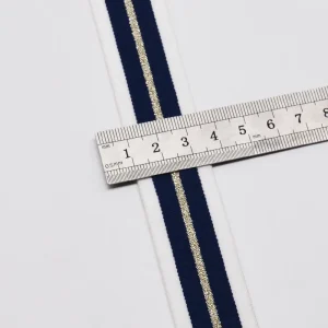 1 Inch Polyester Jacquard Elastic Waistband with Metallic Yarn - Imagen 5
