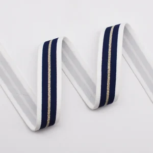 1 Inch Polyester Jacquard Elastic Waistband with Metallic Yarn - Imagen 3