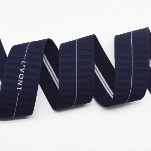 4cm Custom Logo Jacquard Elastic Band for Waistband – Image 3