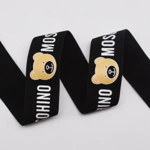 Alternative view of 1.5 Inch Custom Silk Screen Printed Elastic Band