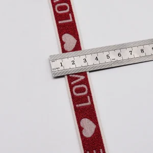2cm Metallic Jacquard Elastic Band with Logo for Skirts Waistband - Image 3