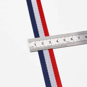 Alternative view of Red White Navy Stripe Polyester Tape