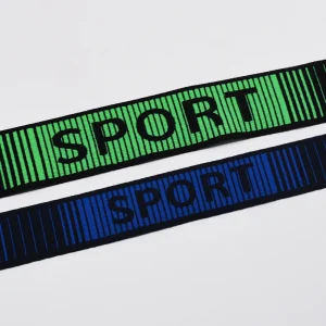 1,5 Inch Custom Logo Nylon Jacquard Elastische Tailleband