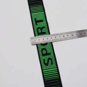 1.5 Inch Custom Logo Nylon Jacquard Elastic Waistband - 画像 (3)