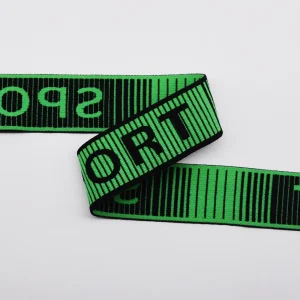 Alternative view of 1.5 Inch Custom Logo Nylon Jacquard Elastic Waistband