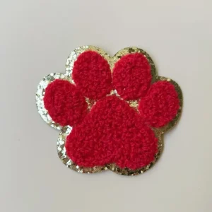 Custom Chenille Dog Paw Patches Wholesale - Gambar 5