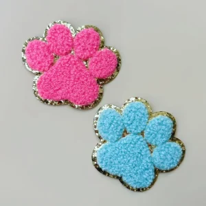 Custom Chenille Dog Paw Patches Wholesale - Gambar 3