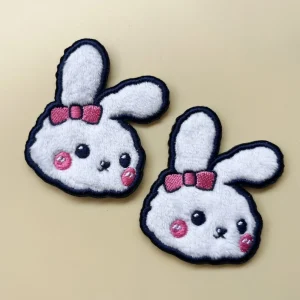 Alternative view of Custom Bunny Embroidery Patches