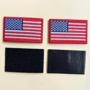 American Flag Embroidered Patch Wholesale - Gambar 4