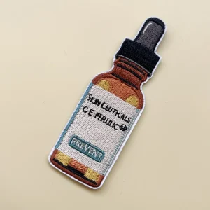 Custom Oil Bottle Embroidered Patches Wholesale – Bild 5