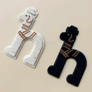 Custom Toothbrush Letter Embroidered Patches Wholesale - 이미지 3