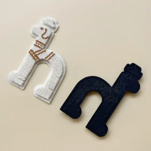 Custom Toothbrush Letter Embroidered Patches Wholesale - 이미지 4