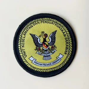 Tambalan Tenun Khusus dengan Dukungan Kait dan Lingkaran untuk Pakaian