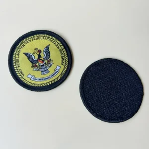 Custom Woven Patches with Hook and Loop Backing for Clothing - Gambar 4