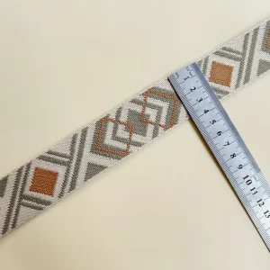 anyaman poliester bergaya etnik dengan lebar 3,8 cm