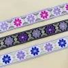 trenzas jacquard con motivos florales