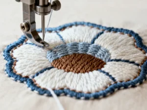 l'épaisseur et la texture de la tache