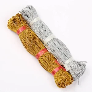 Alternative view of Multi-function Gold Metallic Elastic Cord