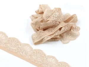 Dentelle extensible festonnée