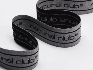 Soft custom jacquard elastic band for comfortable swimwear waistband